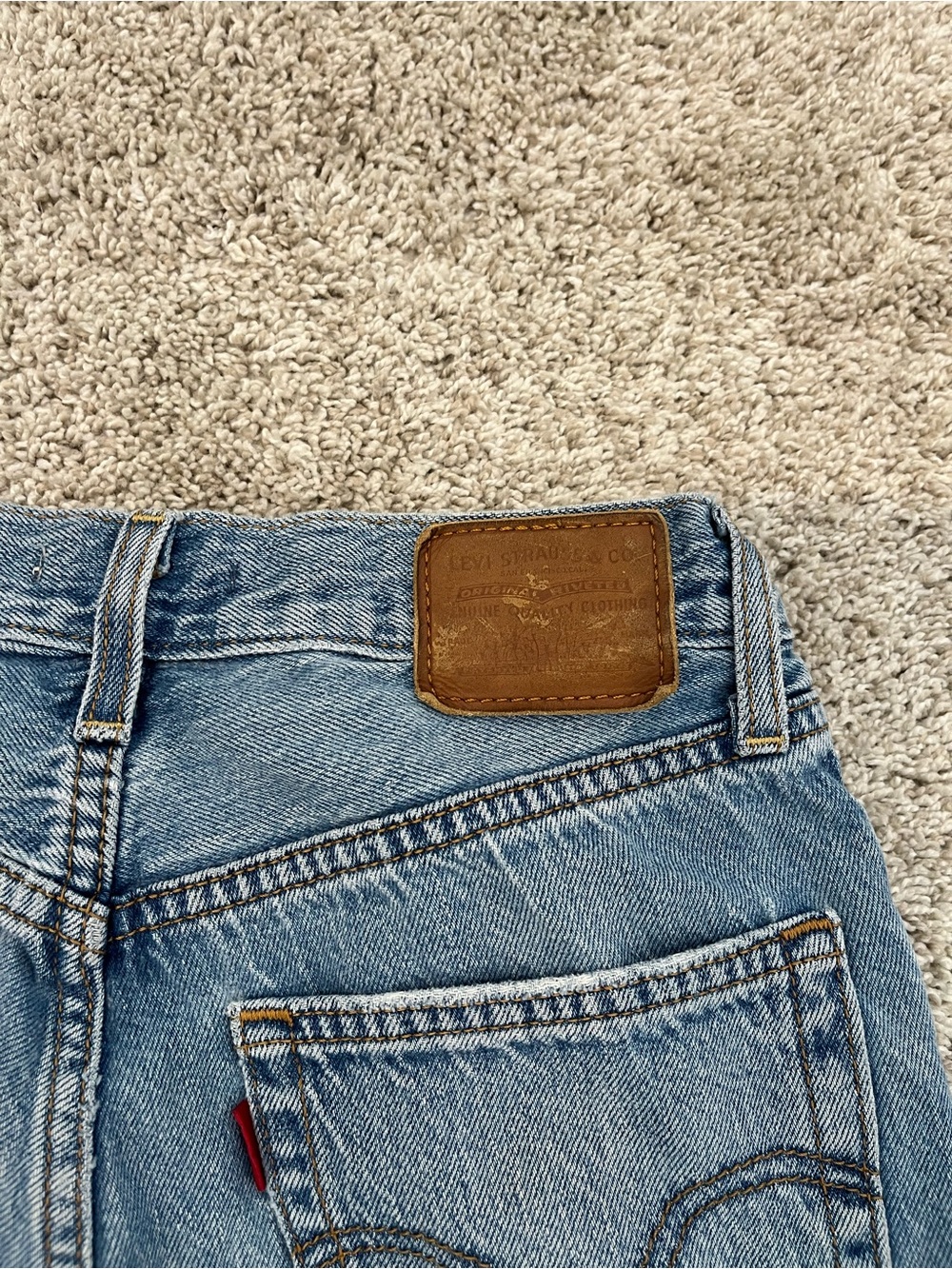 Levi's Premium Womens Ribcage Straight Jeans Size 27 High Rise Stretch 27 Inseam - Picture 11 of 11